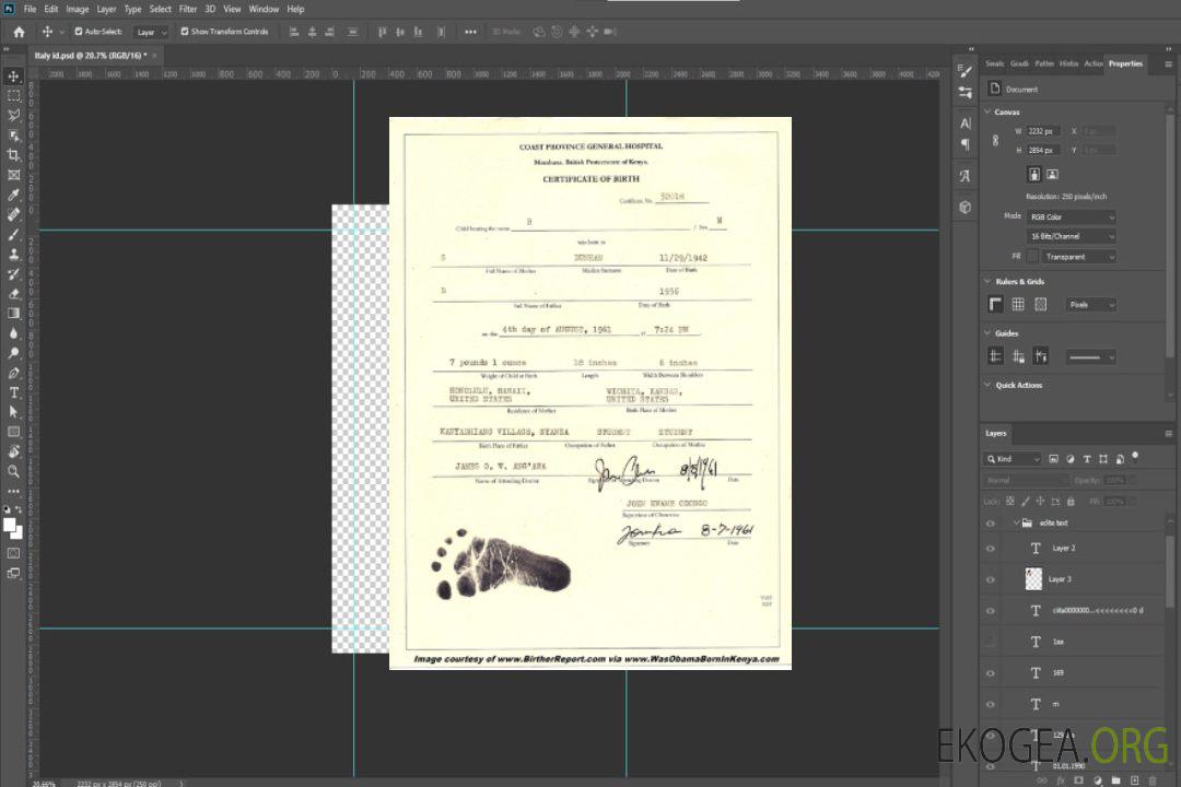 Acte de naissance kenyan template Acte de naissance kenyan template